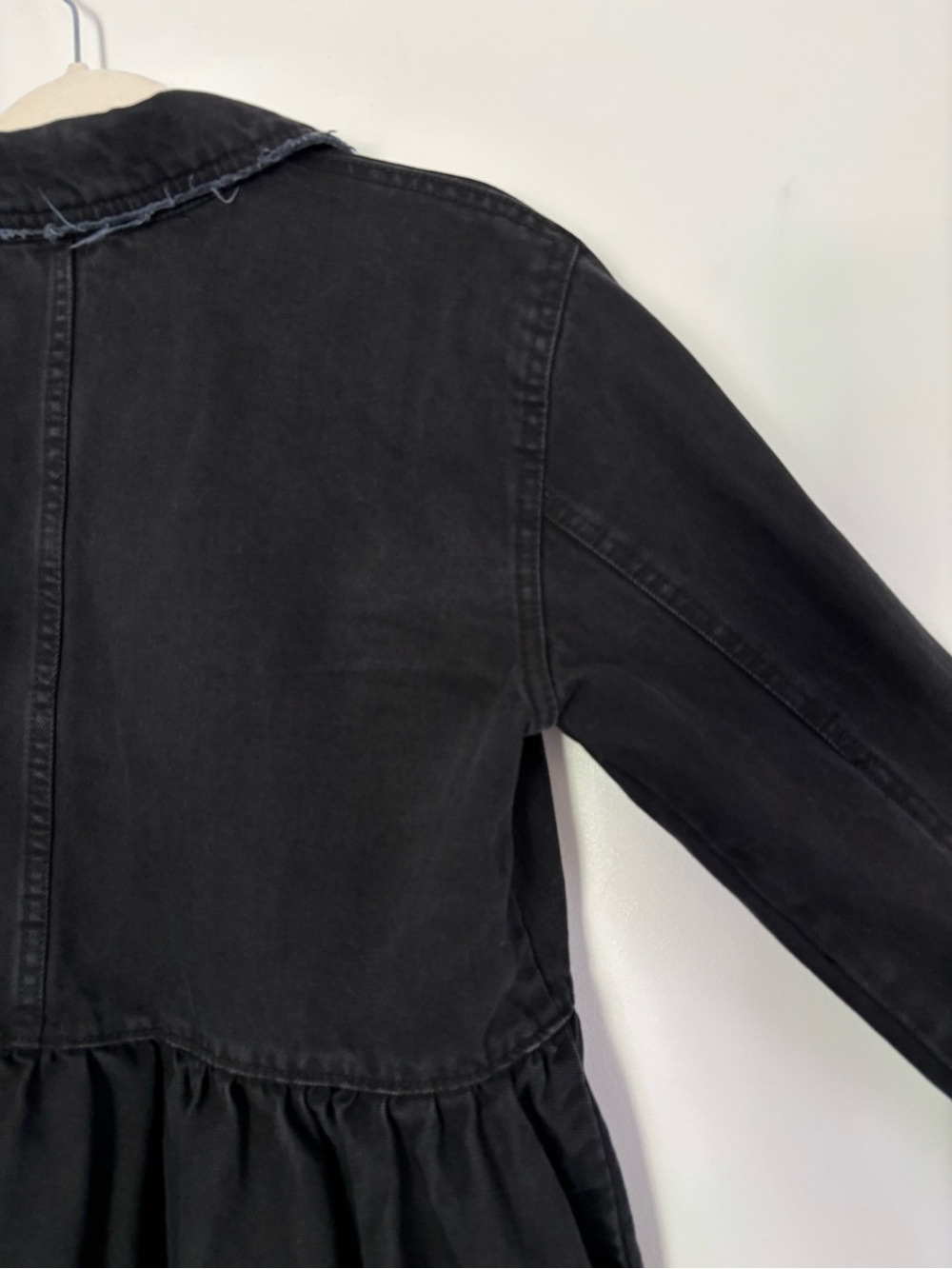Free People Willow Black Denim Peplum Jacket Size XS-Small Grunge Whimsigoth A93 - Picture 15 of 16
